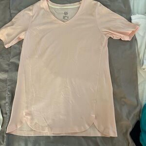 Isaac Mizrahi Soft Pink Short Sleeve Top